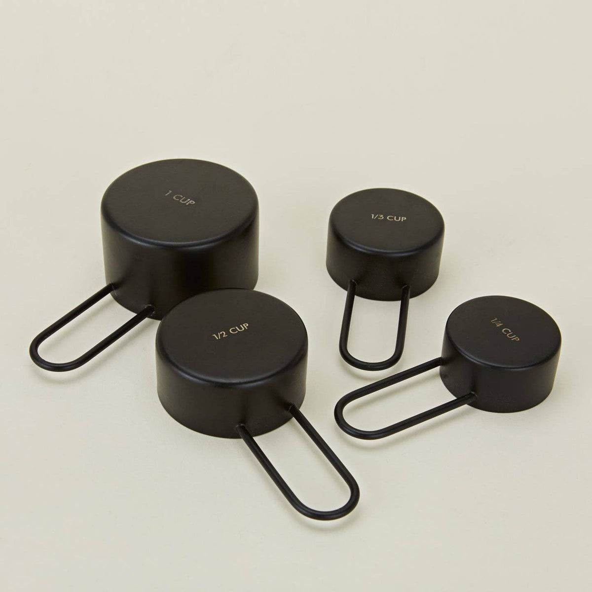 SIMPLE MEASURING CUPS - BLACK
