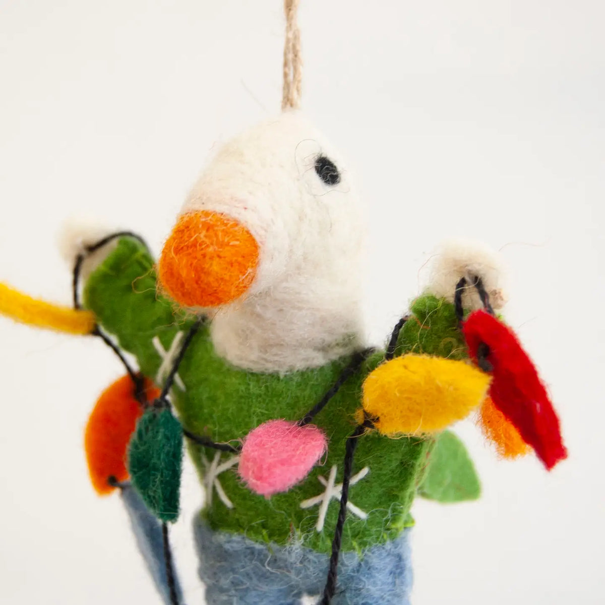 Georgie Goose Felted Ornament