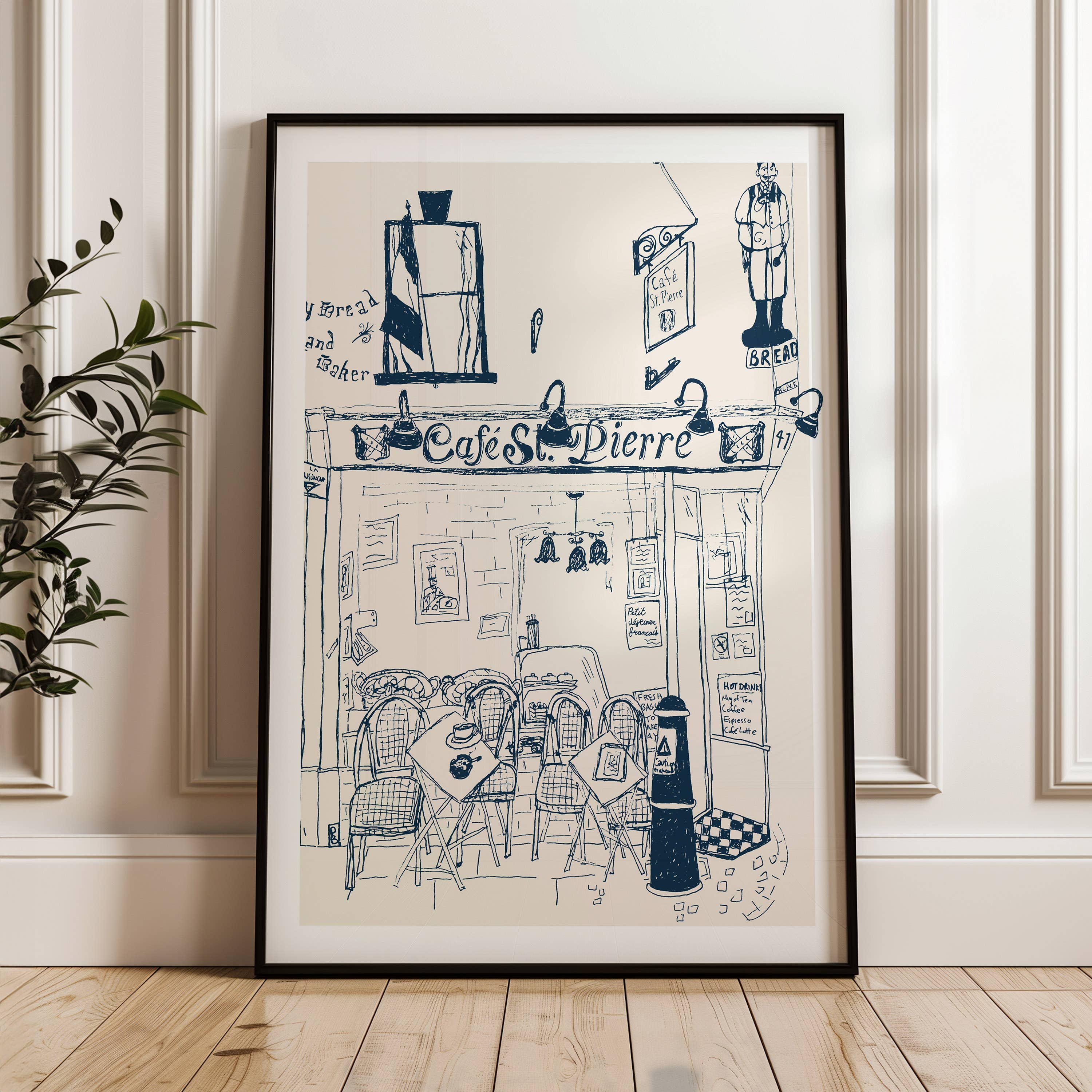 "Cafe St. Pierre", Giclée Fine Art Print