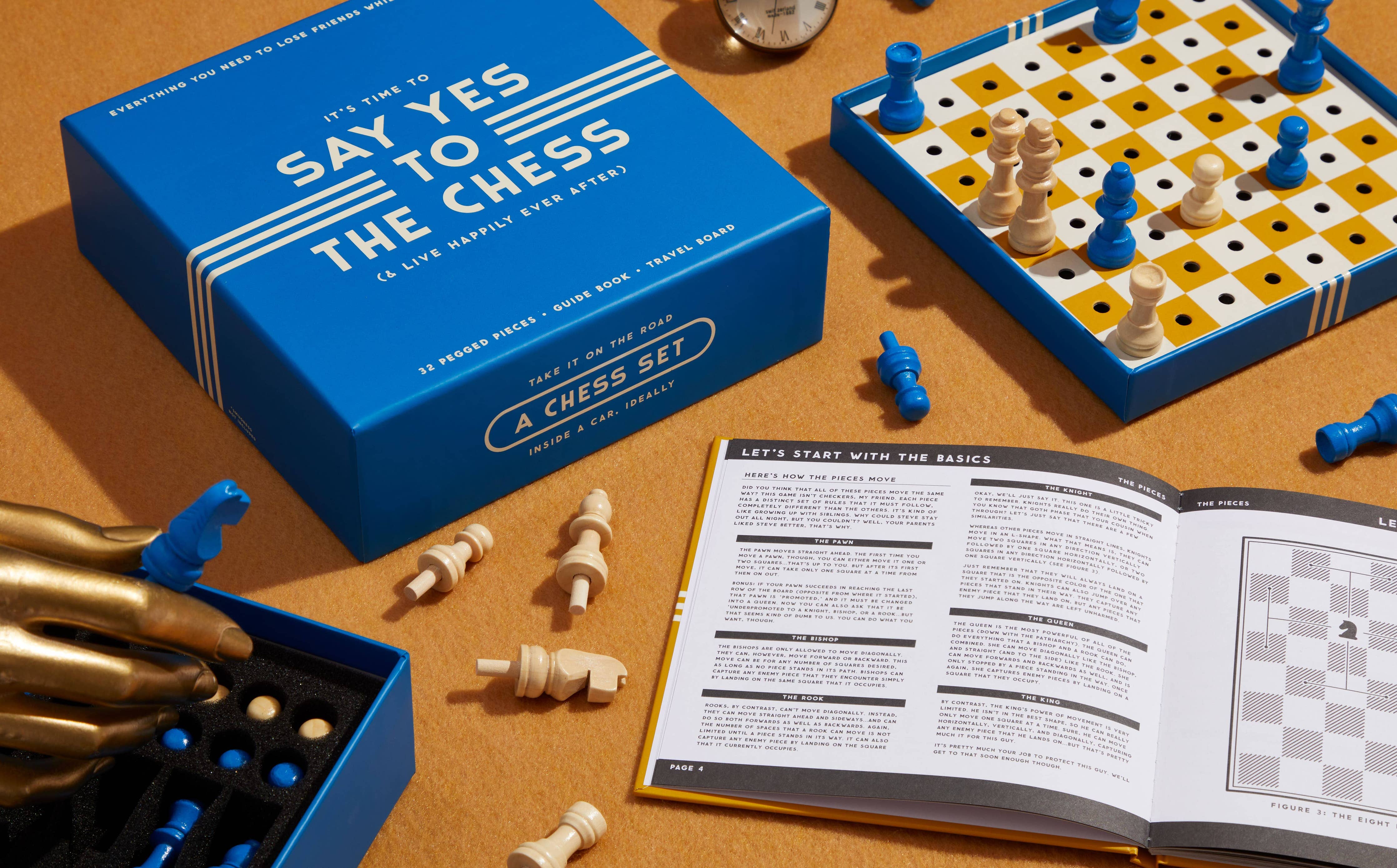 Brass Monkey Say Yes To The Chess Game Set