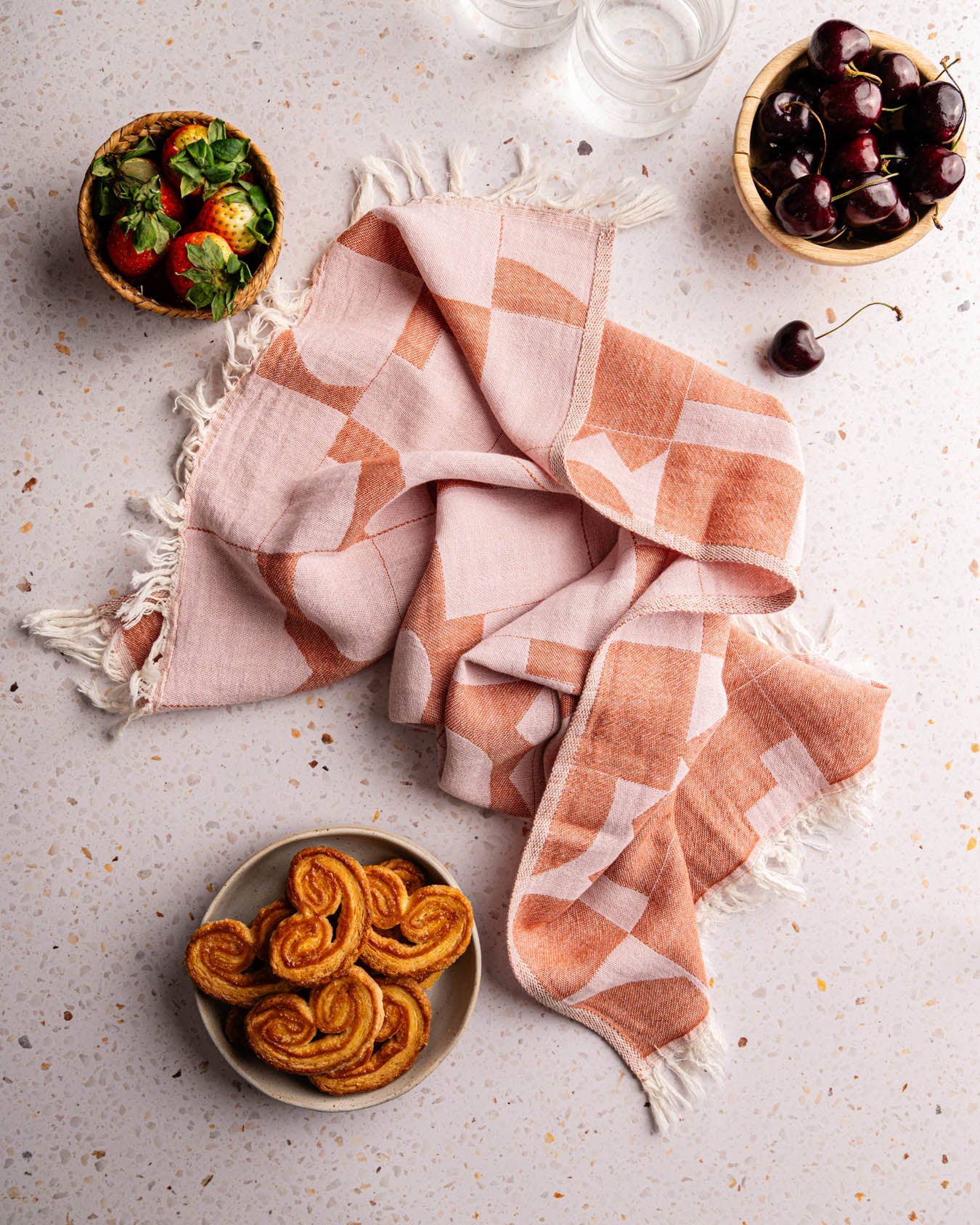 Geometric Kitchen Towel - Tiles