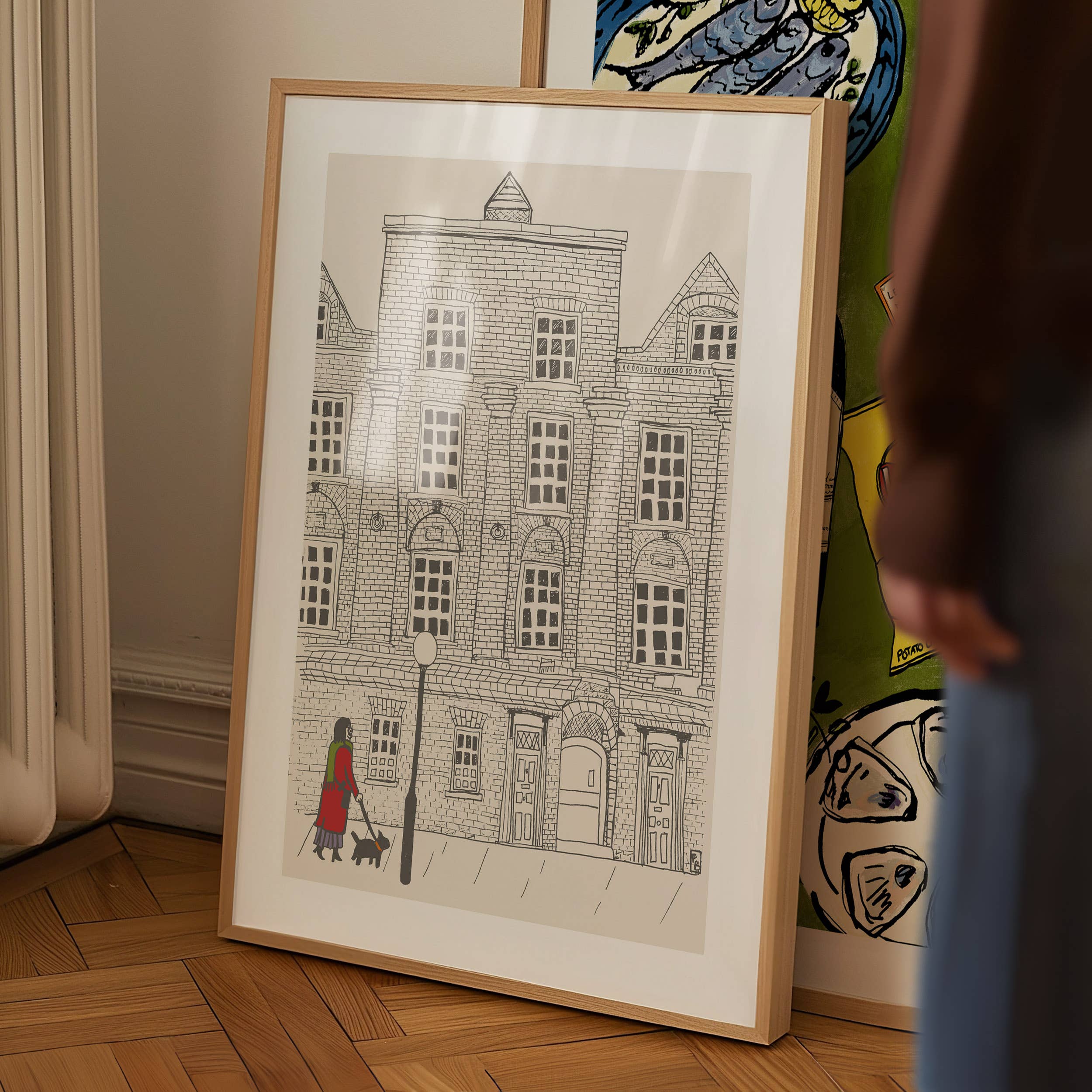 "London Dog Walker", Giclée Fine Art Print