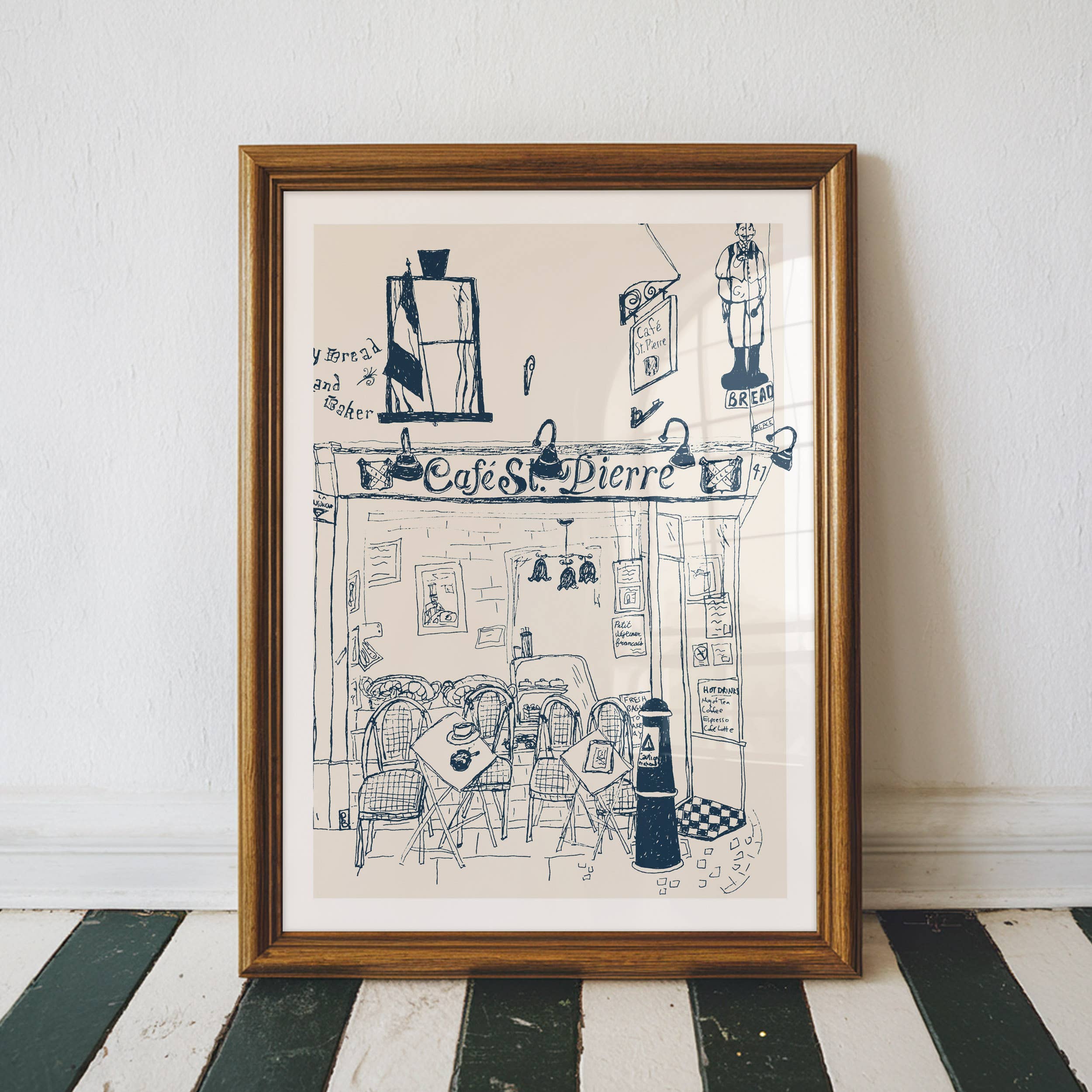 "Cafe St. Pierre", Giclée Fine Art Print