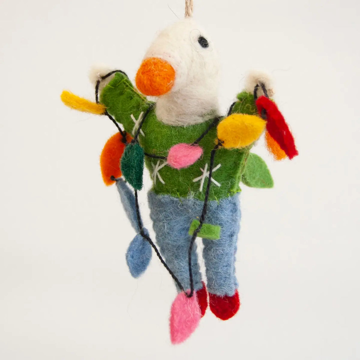 Georgie Goose Felted Ornament