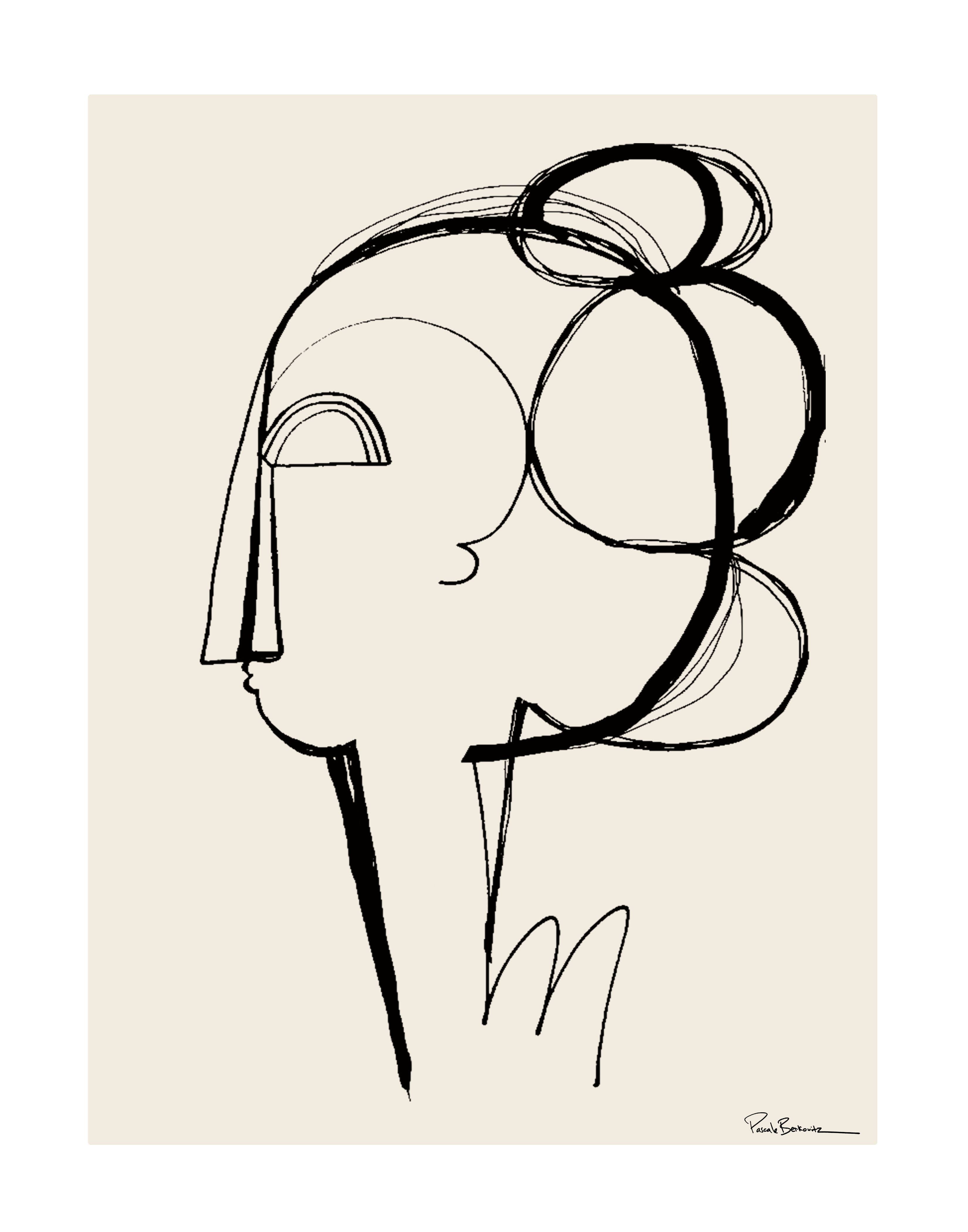 Abstract Profile II, Giclée Fine Art Print