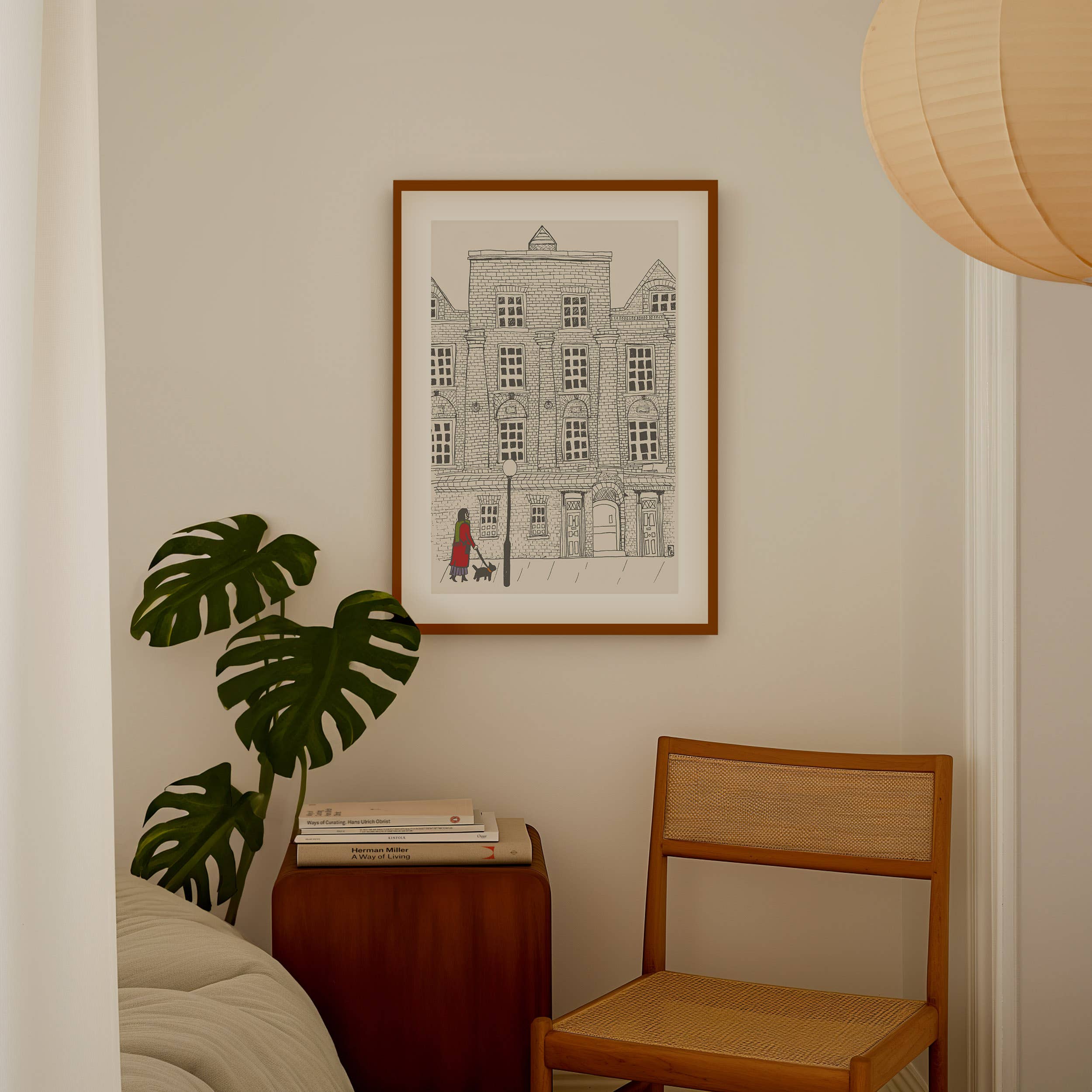 "London Dog Walker", Giclée Fine Art Print