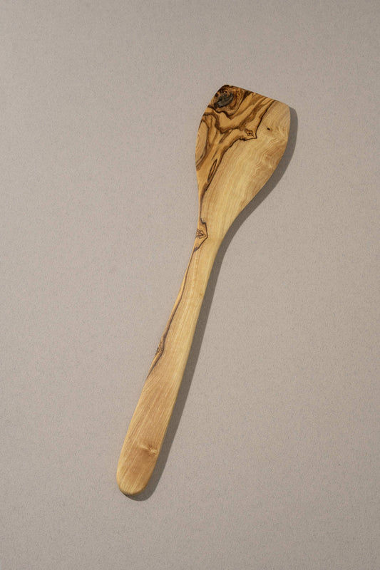 Natural Olive Wood Large Spatula | 15"