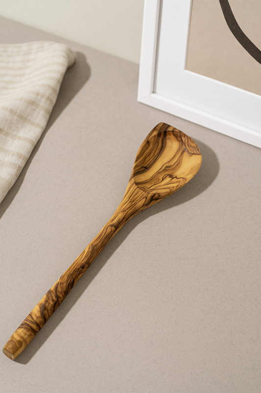 Natural Olive Wood Pointed Spoon