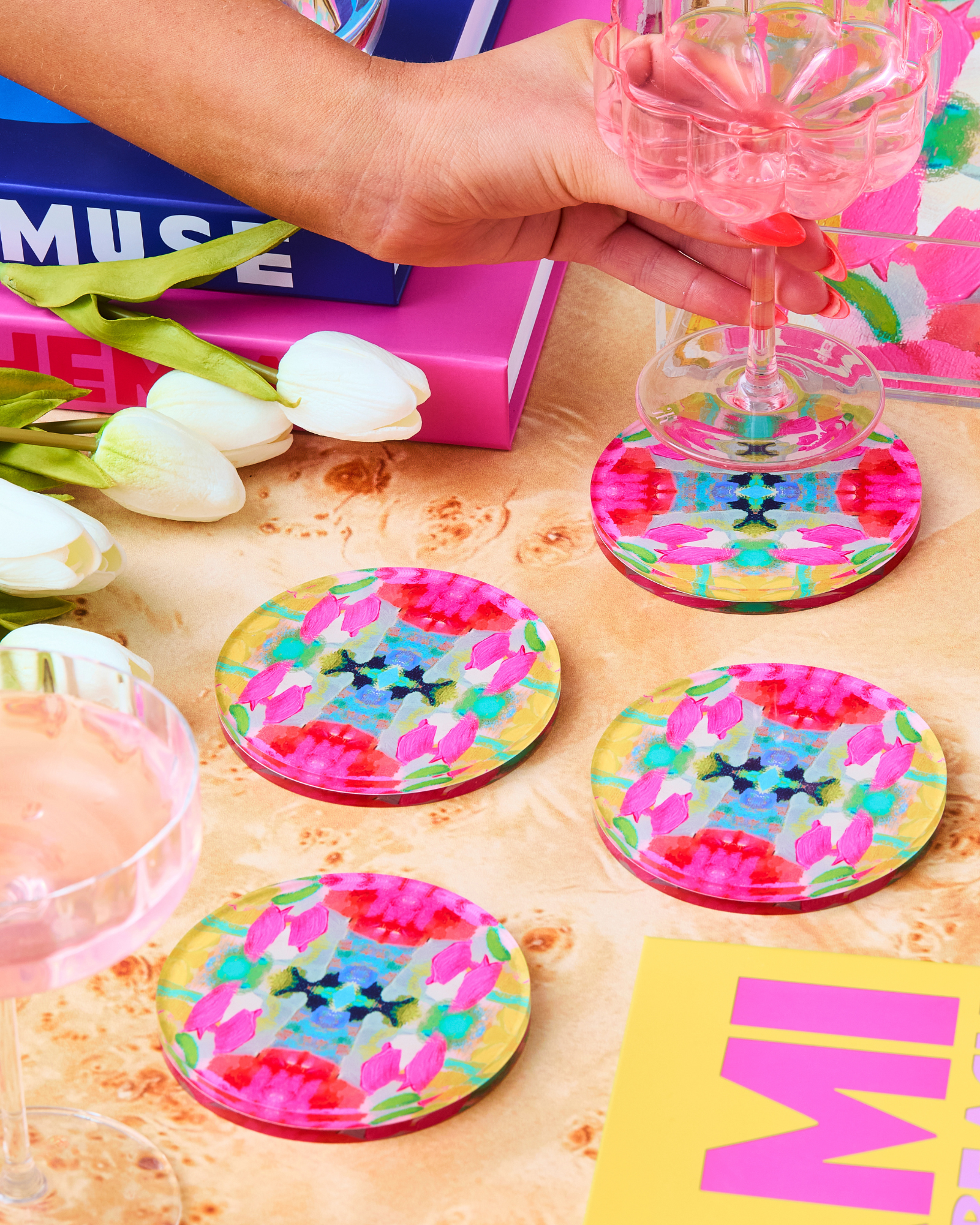 Pink Paradise Coaster | Laura Park Designs x Tart By Taylor