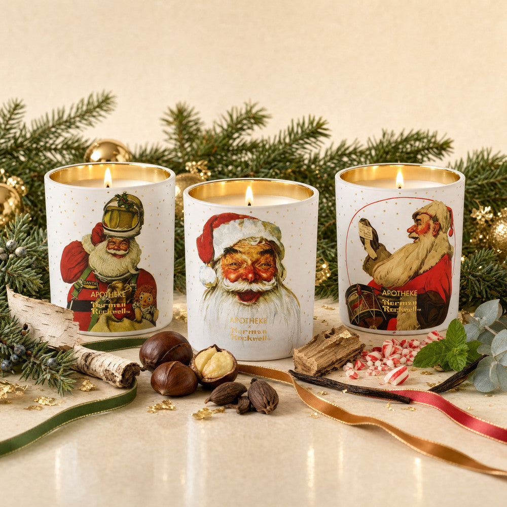 APOTHEKE Norman Rockwell Petite Candle Trio