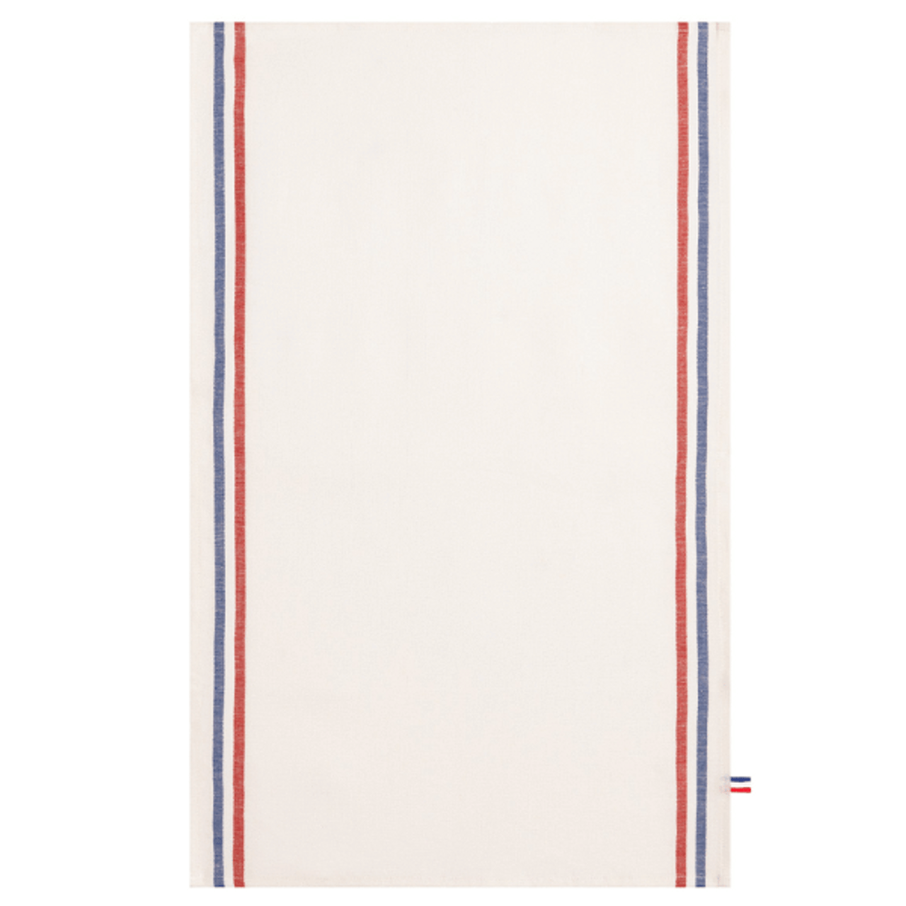 Coucke French Flag Tea Towel White (95% linen and 5% cotton)