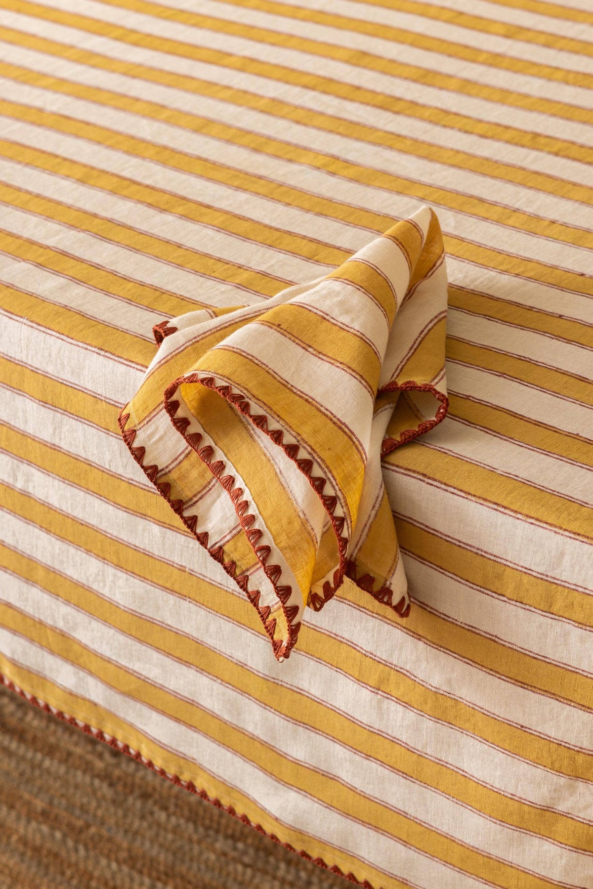 Linen Heritage Stripe Napkin Set