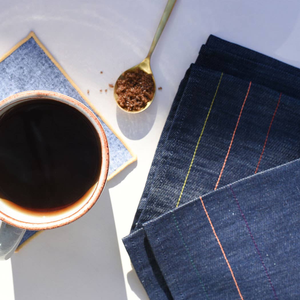 Denim Jewel Tea Towels | Set of 2
