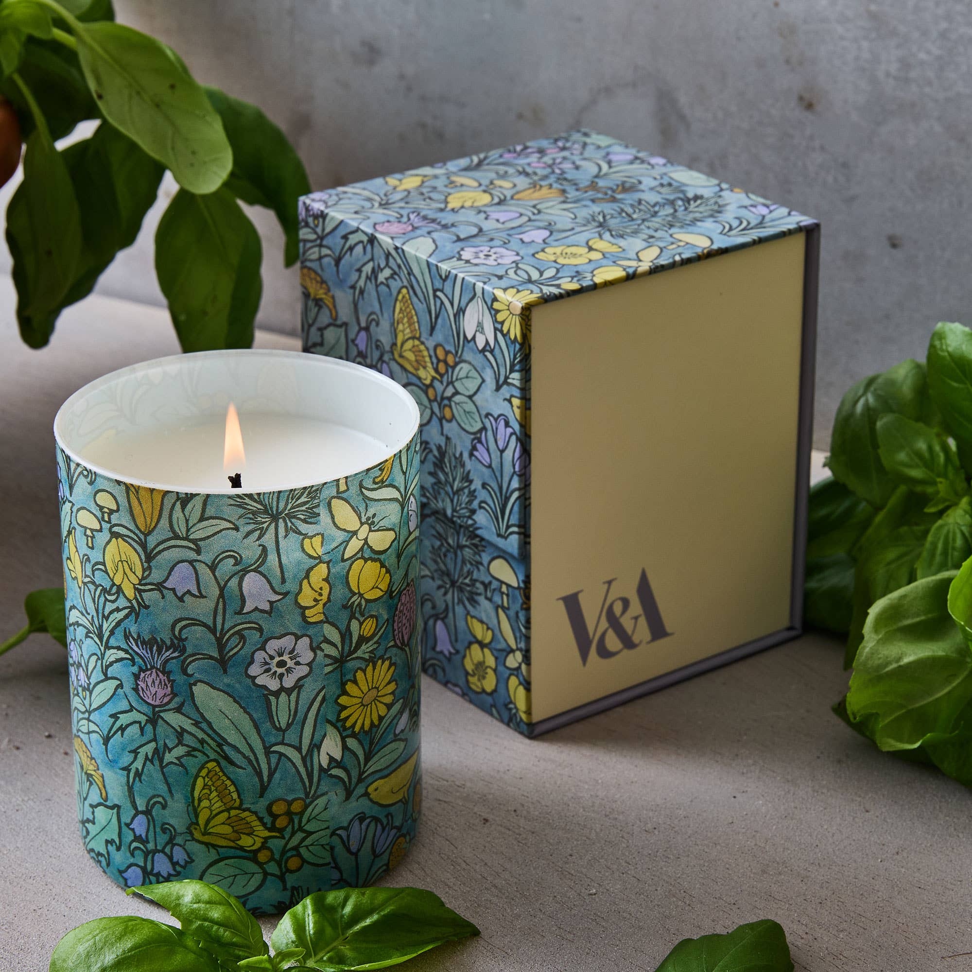 V&A Forest Floor Candle, Basil & Oakmoss