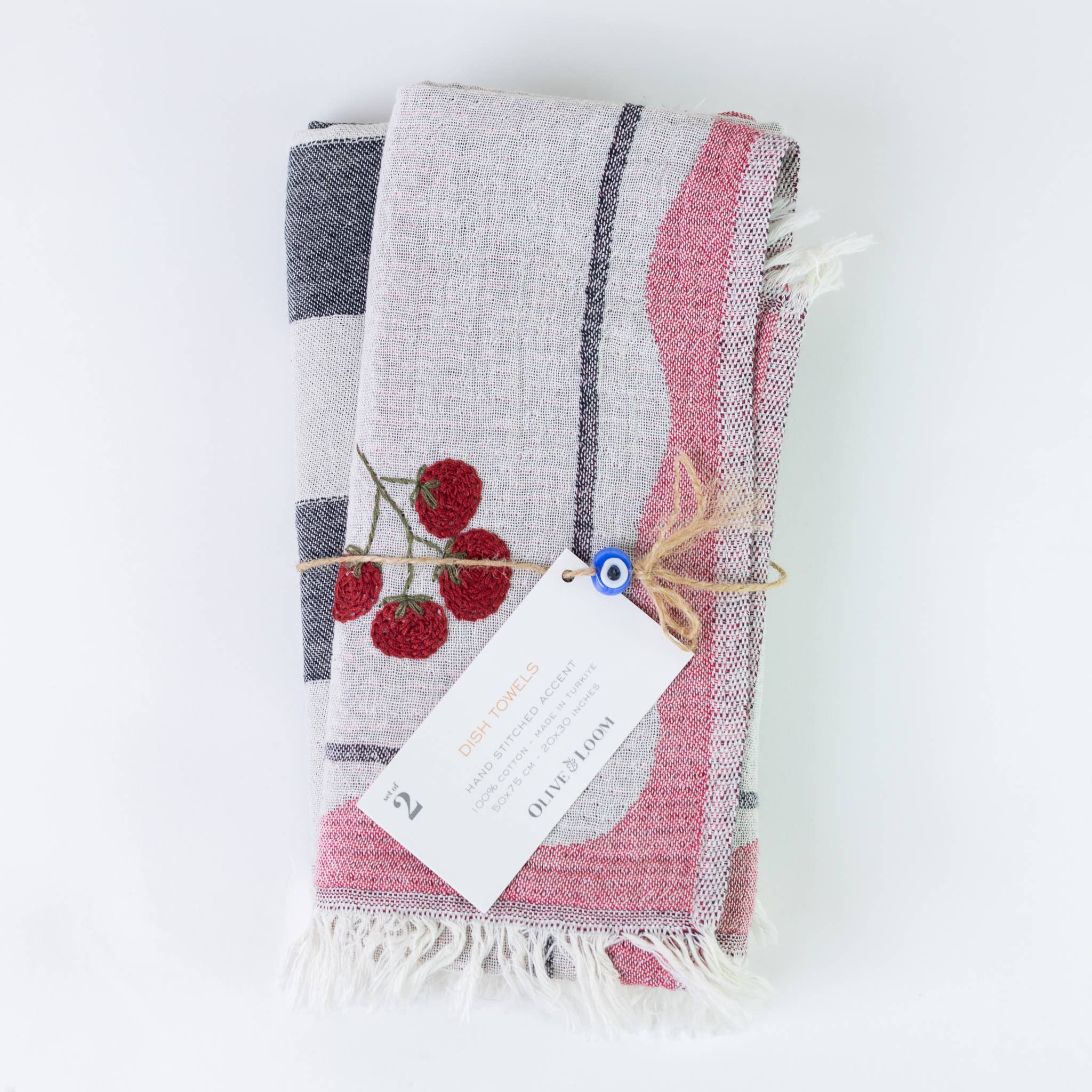 Tomato - Hand Stitched Kitchen Towel