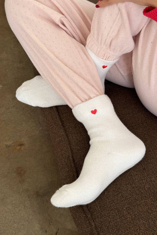 Embroidered Cloud Socks
